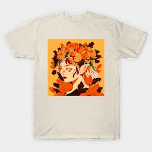 Autumn fairy portrait T-Shirt